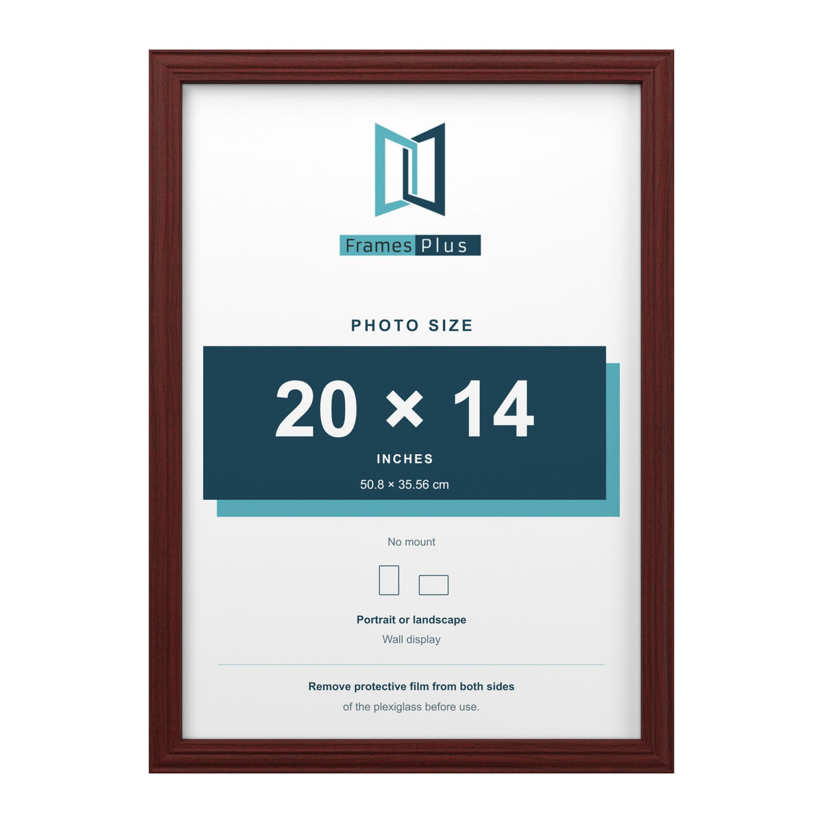 Devon Mahogany picture frame for a 20 x 14 inch photo