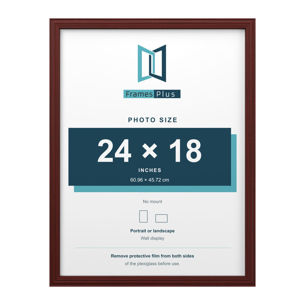 Devon Mahogany picture frame for a 24 x 18 inch photo