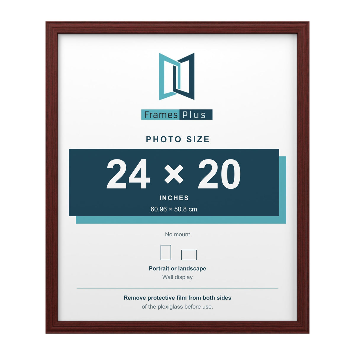 Devon Mahogany picture frame for a 24 x 20 inch photo