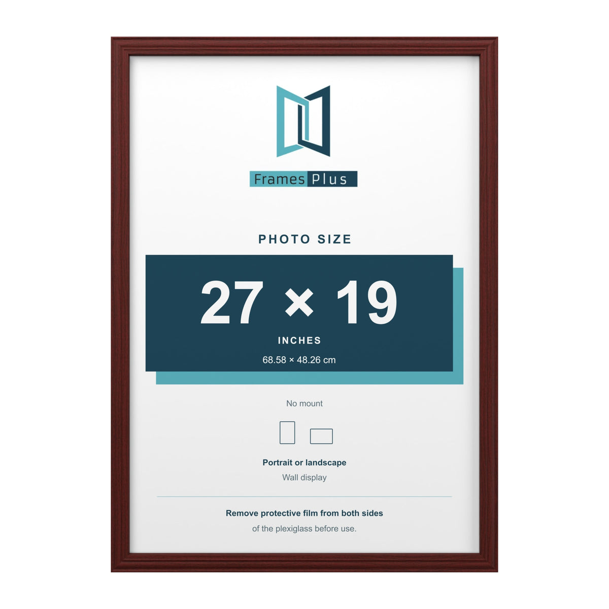 Devon Mahogany picture frame for a 27 x 19 inch photo