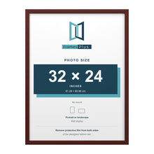 Devon Mahogany picture frame for a 32 x 24 inch photo