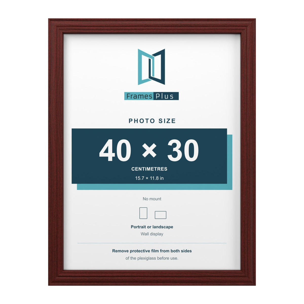 Devon Mahogany picture frame for a 40 x 30 cm photo