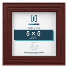 Devon Mahogany picture frame for a 5 x 5 inch photo