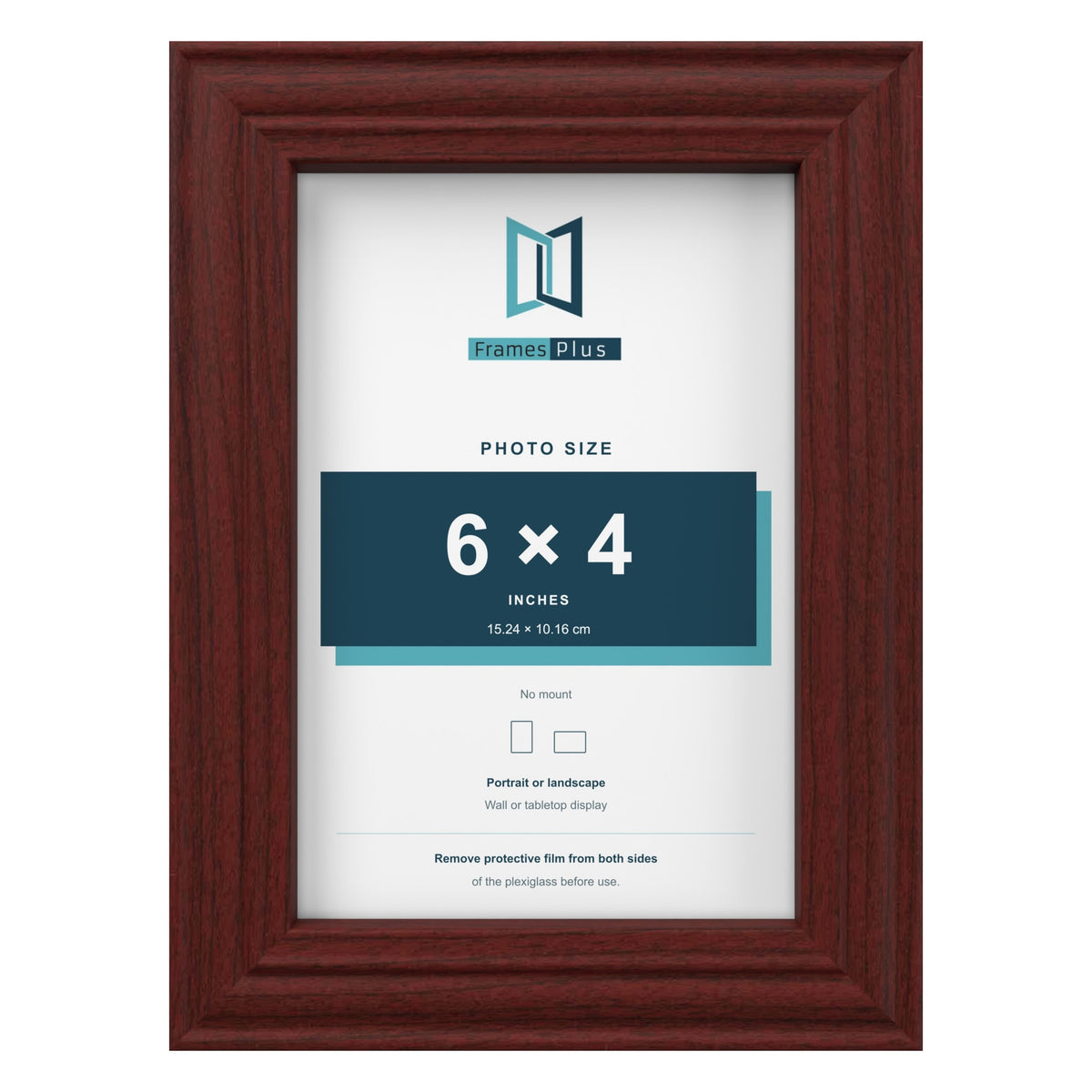 Devon Mahogany picture frame for a 6 x 4 inch photo