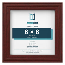 Devon Mahogany picture frame for a 6 x 6 inch photo