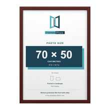 Devon Mahogany picture frame for a 70 x 50 cm photo