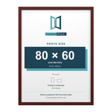 Devon Mahogany picture frame for an 80 x 60 cm photo