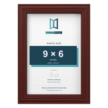 Devon Mahogany picture frame for a 9 x 6 inch photo