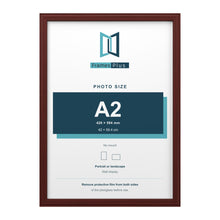 Devon Mahogany picture frame for an A2 photo