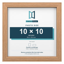 Devon Oak picture frame for a 10 x 10 inch photo