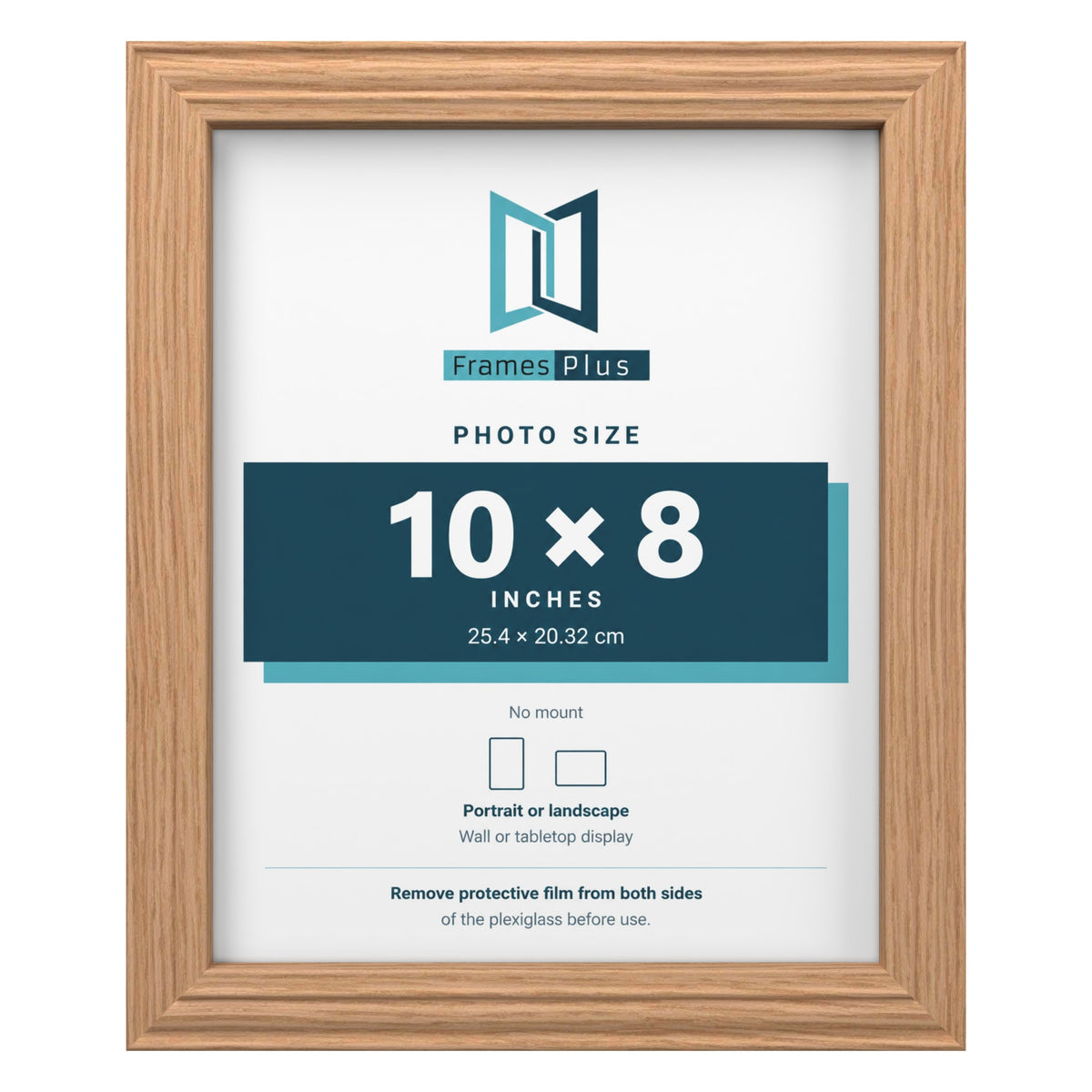 Devon Oak picture frame for a 10 x 8 inch photo