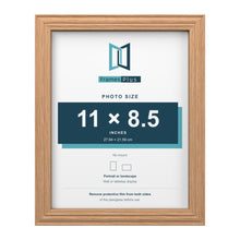 Devon Oak picture frame for an 11 x 8.5 inch photo