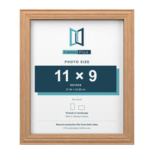 Devon Oak picture frame for an 11 x 9 inch photo