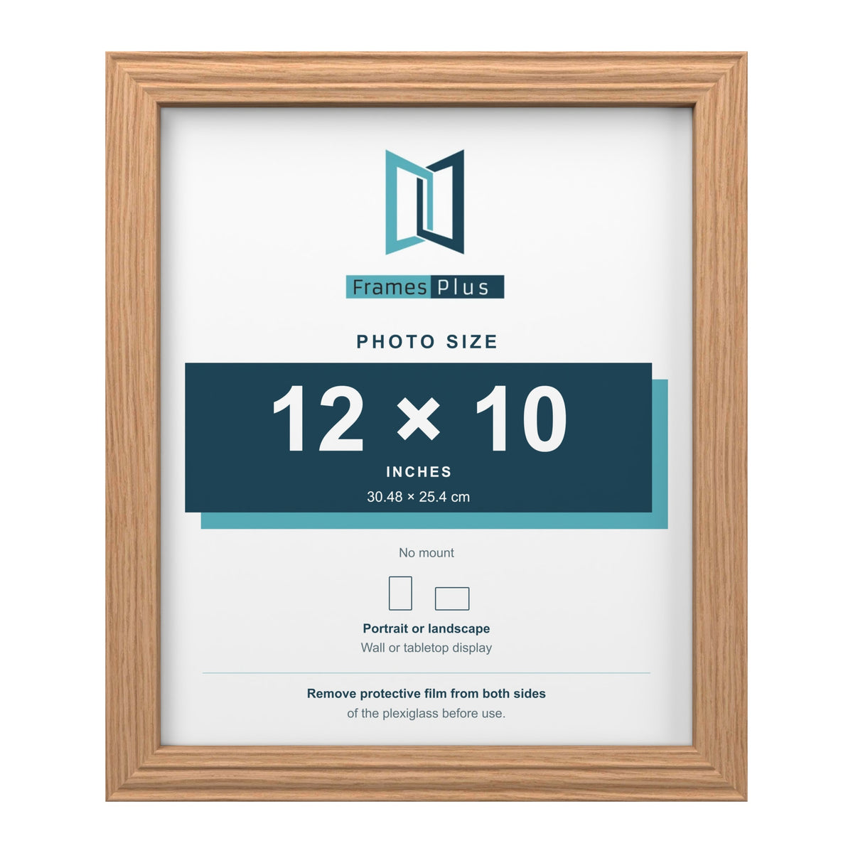 Devon Oak picture frame for a 12 x 10 inch photo