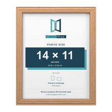 Devon Oak picture frame for a 14 x 11 inch photo