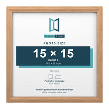 Devon Oak picture frame for a 15 x 15 inch photo