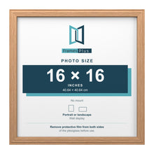Devon Oak picture frame for a 16 x 16 inch photo