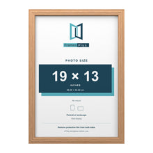Devon Oak picture frame for a 19 x 13 inch photo