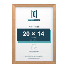 Devon Oak picture frame for a 20 x 14 inch photo