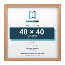 Devon Oak picture frame for a 40 x 40 cm photo