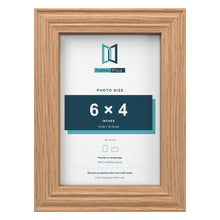 Devon Oak picture frame for a 6 x 4 inch photo