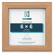 Devon Oak picture frame for a 6 x 6 inch photo