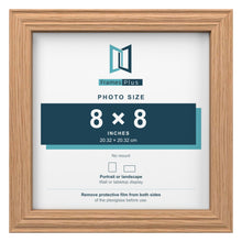 Devon Oak picture frame for an 8 x 8 inch photo