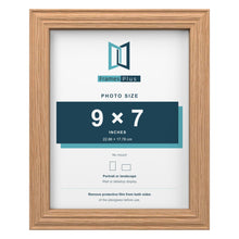 Devon Oak picture frame for a 9 x 7 inch photo