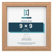Devon Oak picture frame for a 9 x 9 inch photo