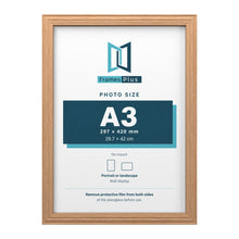 Devon Oak picture frame for an A3 photo