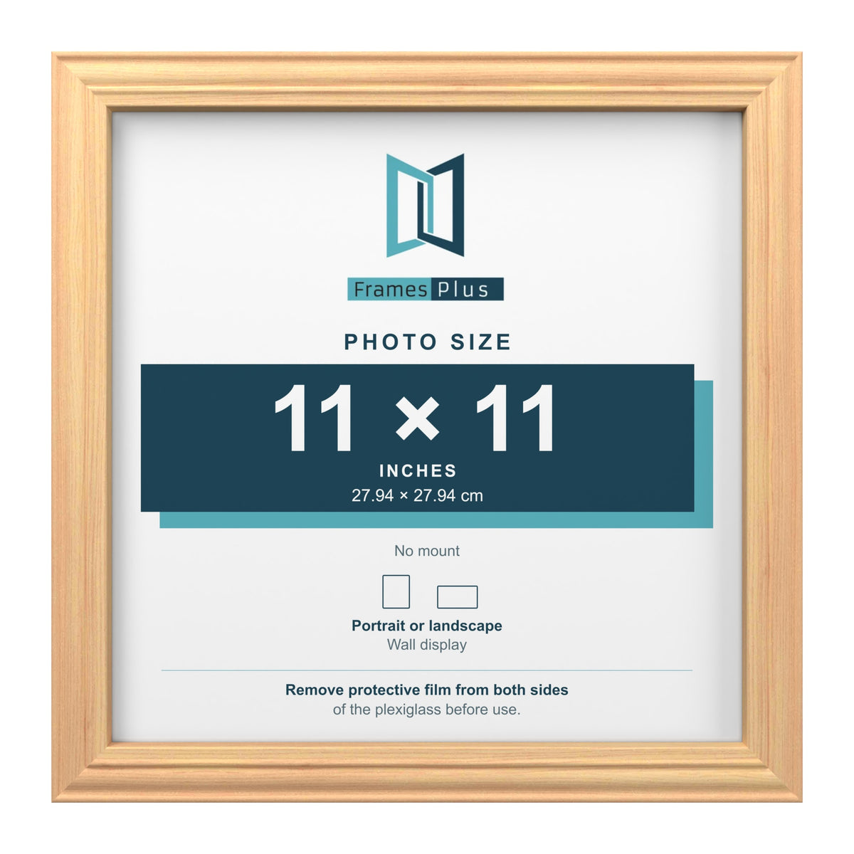 Devon Pine picture frame for an 11 x 11 inch photo