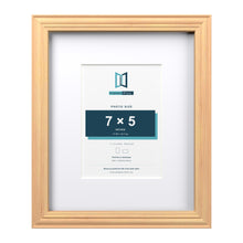 Devon Pine 11 x 9 inch picture frame with a white mount for a 7 x 5 inch photo