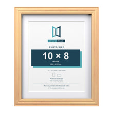Devon Pine 12 x 10 inch picture frame with a white mount for a 10 x 8 inch photo