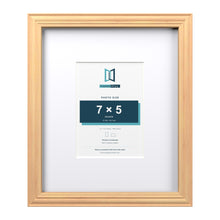 Devon Pine 12 x 10 inch picture frame with a white mount for a 7 x 5 inch photo