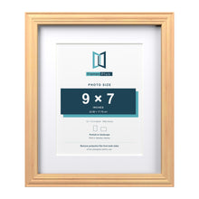 Devon Pine 12 x 10 inch picture frame with a white mount for a 9 x 7 inch photo
