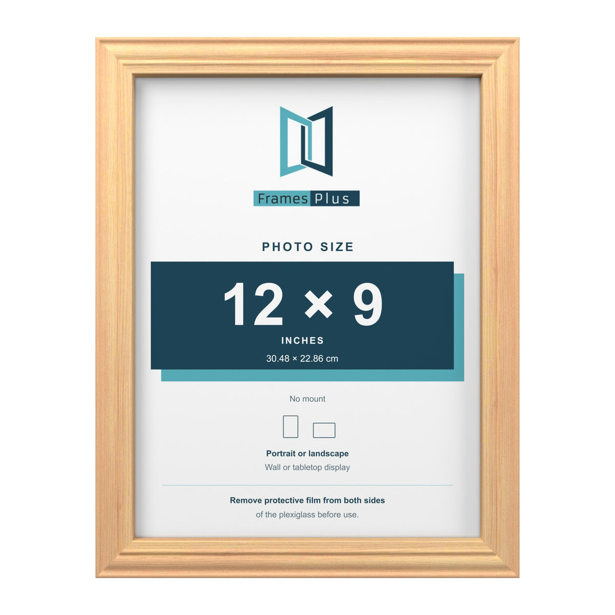 Devon Pine picture frame for a 12 x 9 inch photo