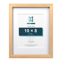 Devon Pine 14 x 11 inch picture frame with a white mount for a 10 x 8 inch photo