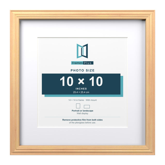 Devon Range Pine Picture, Photo & Poster Frame with White Mount — Finish and profile example