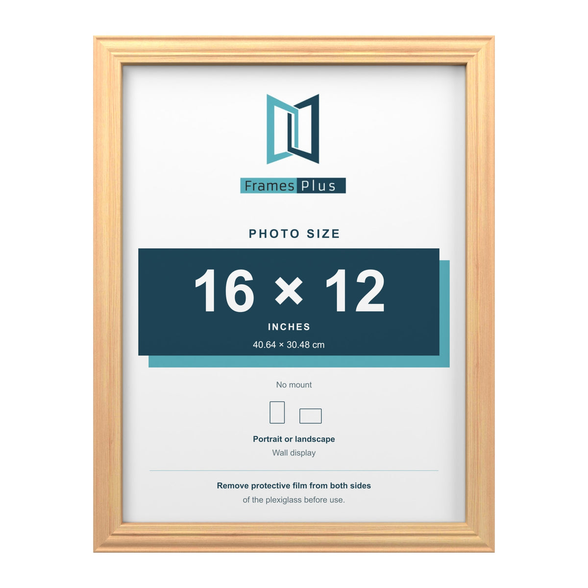 Devon Pine picture frame for a 16 x 12 inch photo