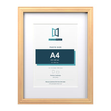 Devon Pine 16 x 12 inch picture frame with a white mount for an A4 photo