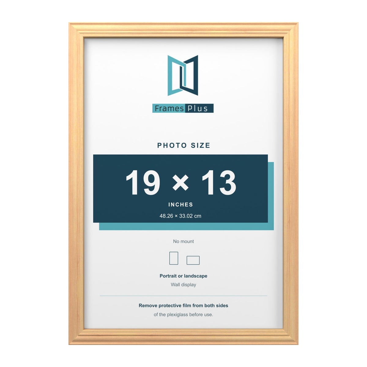 Devon Pine picture frame for a 19 x 13 inch photo