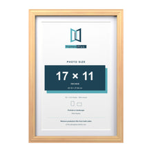 Devon Pine 19 x 13 inch picture frame with a white mount for a 17 x 11 inch photo