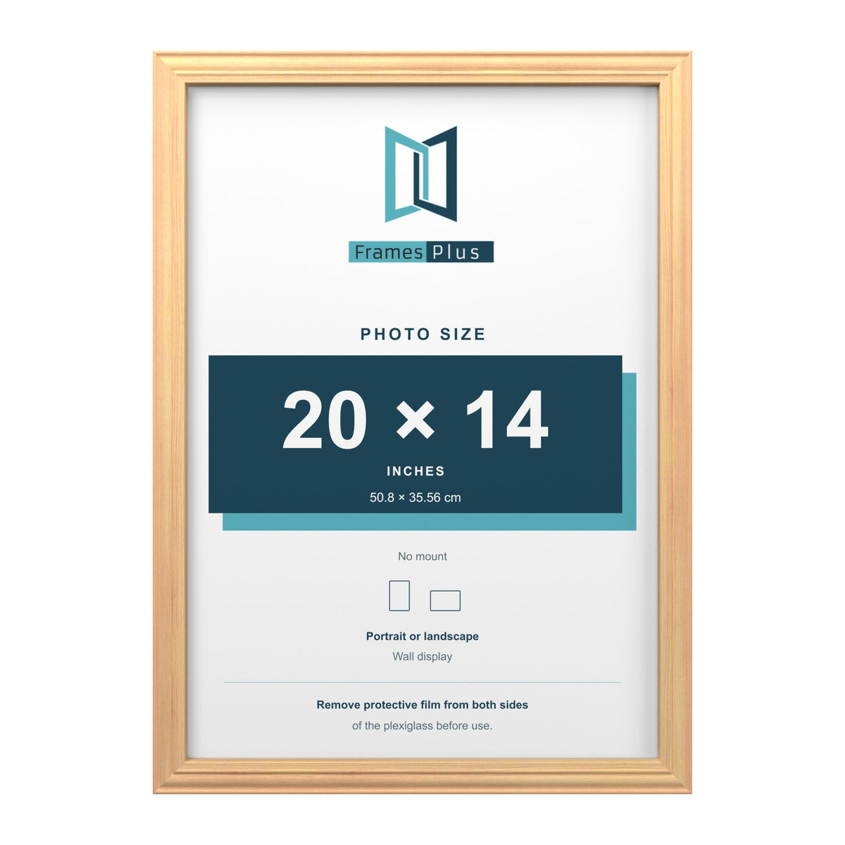 Devon Pine picture frame for a 20 x 14 inch photo