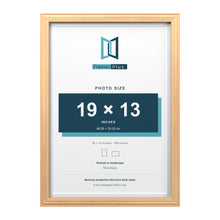 Devon Pine 20 x 14 inch picture frame with a white mount for a 19 x 13 inch photo