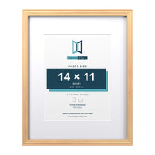 Devon Pine 20 x 16 inch picture frame with a white mount for a 14 x 11 inch photo