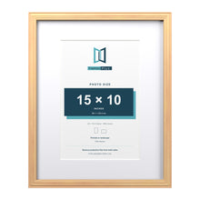Devon Pine 20 x 16 inch picture frame with a white mount for a 15 x 10 inch photo