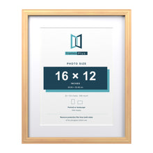 Devon Pine 20 x 16 inch picture frame with a white mount for a 16 x 12 inch photo