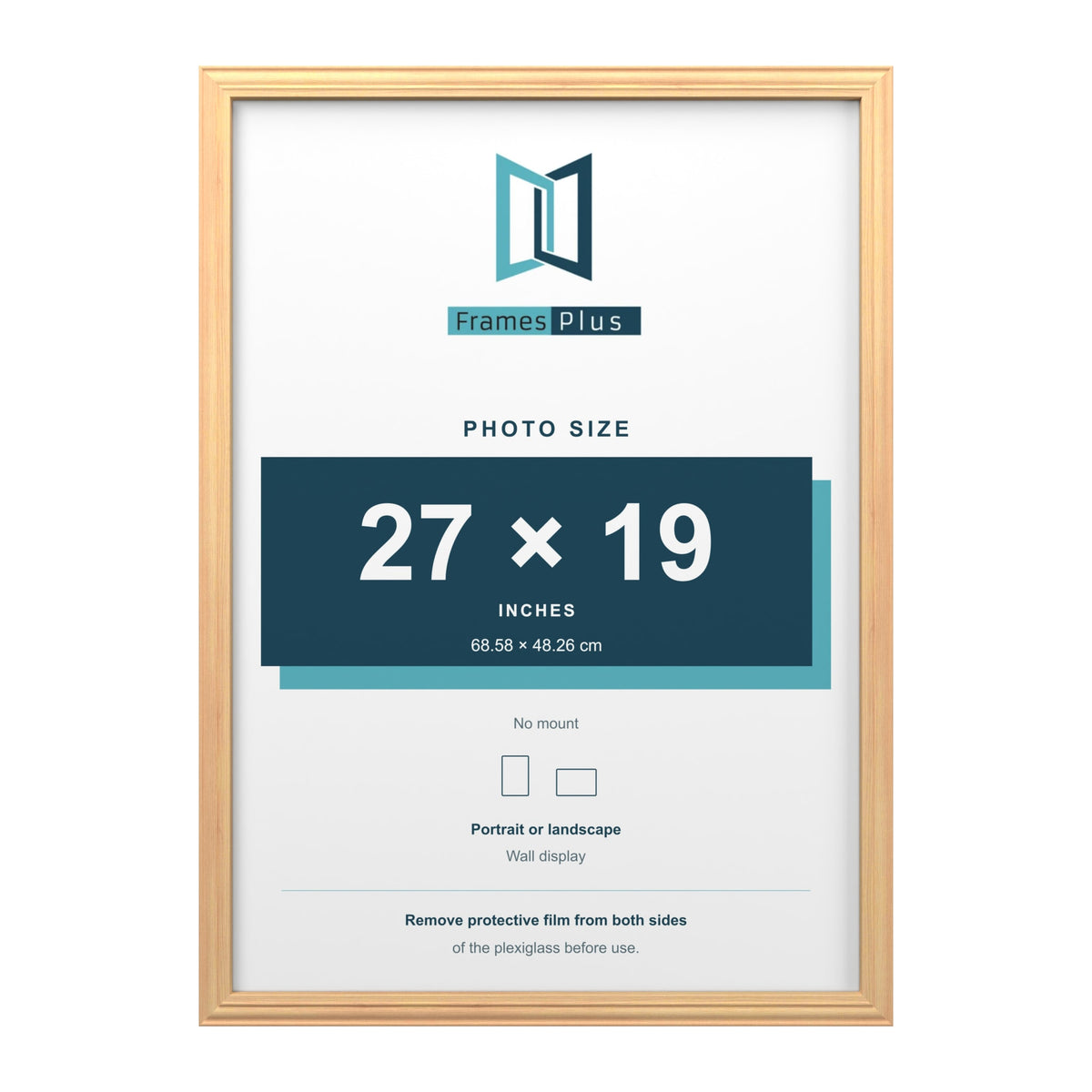 Devon Pine picture frame for a 27 x 19 inch photo
