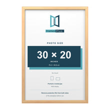 Devon Pine picture frame for a 30 x 20 inch photo