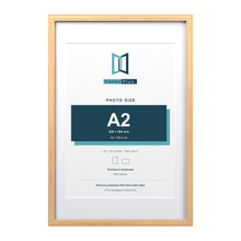 Devon Pine 30 x 20 inch picture frame with a white mount for an A2 photo